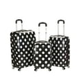 thumbnail image 1 of Rockland Luggage 3-Piece Hardside ABS Spinning Luggage Set, Black Dot, 1 of 5