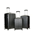 thumbnail image 1 of Rockland Luggage 3-Piece Metallic Hardside ABS Spinning Luggage Set, 1 of 2