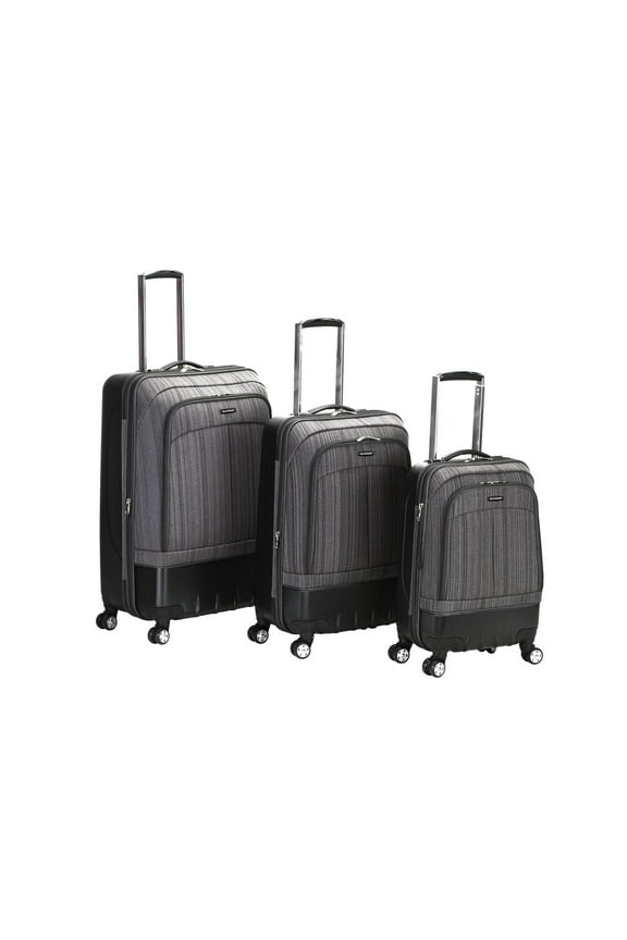 Luggage 3 Piece Milan Hybrid Softside/Hardside Luggage Set F136