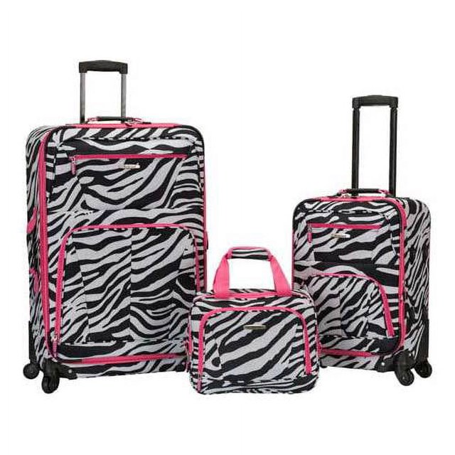 Rockland Luggage 3 Piece Pasadena Softside Expandable Spinner Set F228
