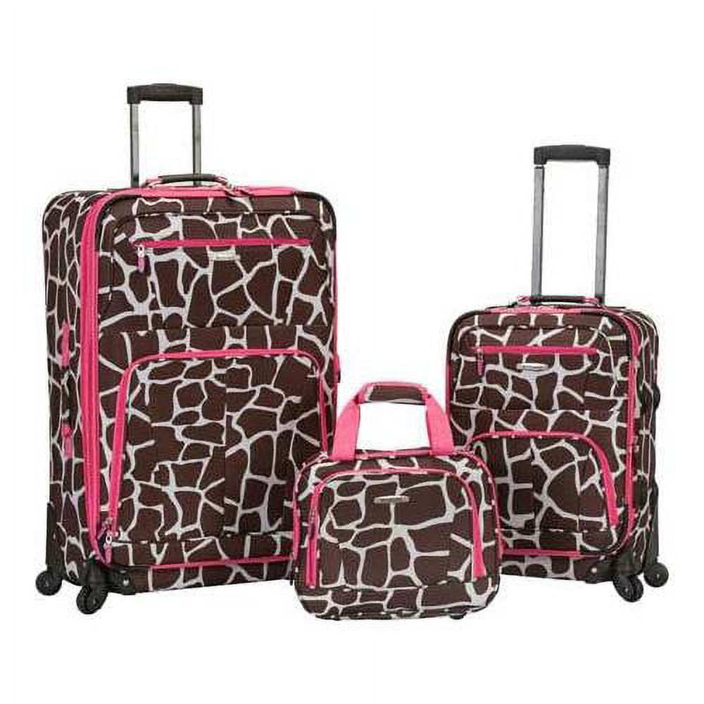 Rockland Luggage 3 Piece Pasadena Softside Expandable Spinner Set F228