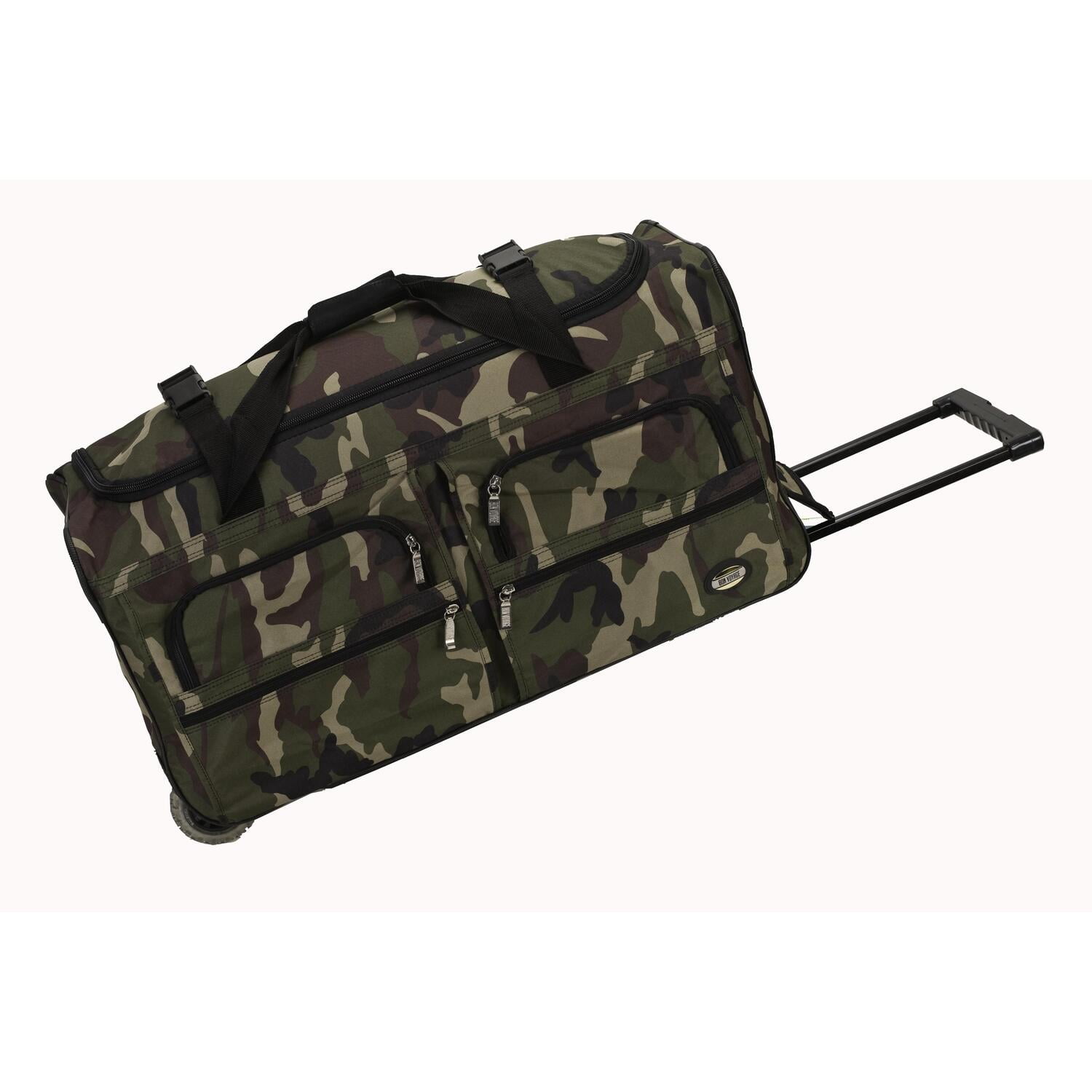 Rockland Adult 30 inch Soft-Shell Travel Duffel Bags Rolling Duffle, Green