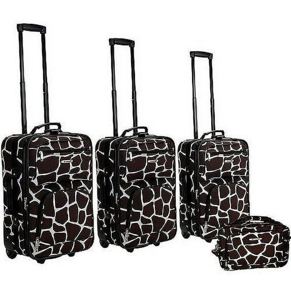 Rockland Luggage Fashion 4 Piece Expandable Luggage Set, Multiple Colors