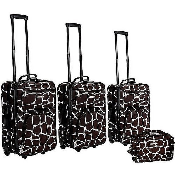 Rockland Luggage Fashion 4 Piece Expandable Luggage Set, Multiple Colors