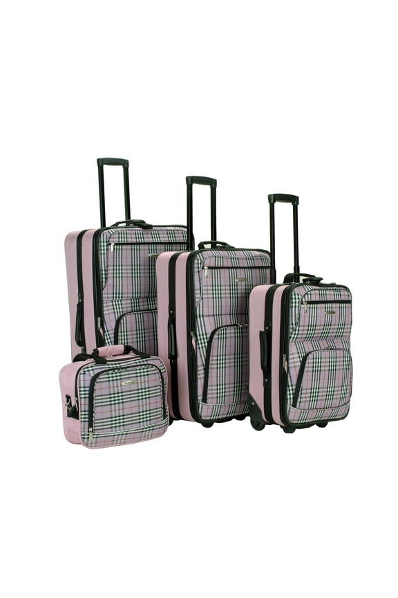 Luggage Fashion Collection 4 Piece Softside Expandable Luggage Set