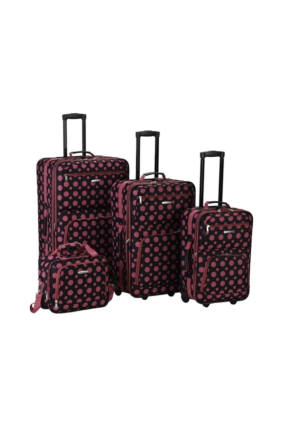 Luggage Fashion Collection 4 Piece Softside Expandable Luggage Set