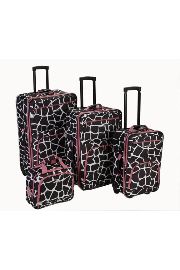 Luggage Fashion Collection 4 Piece Softside Expandable Luggage Set