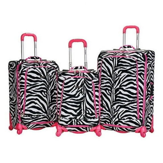 Rockland Luggage Fusion 3-Piece Softside Expandable Spinner Luggage Set