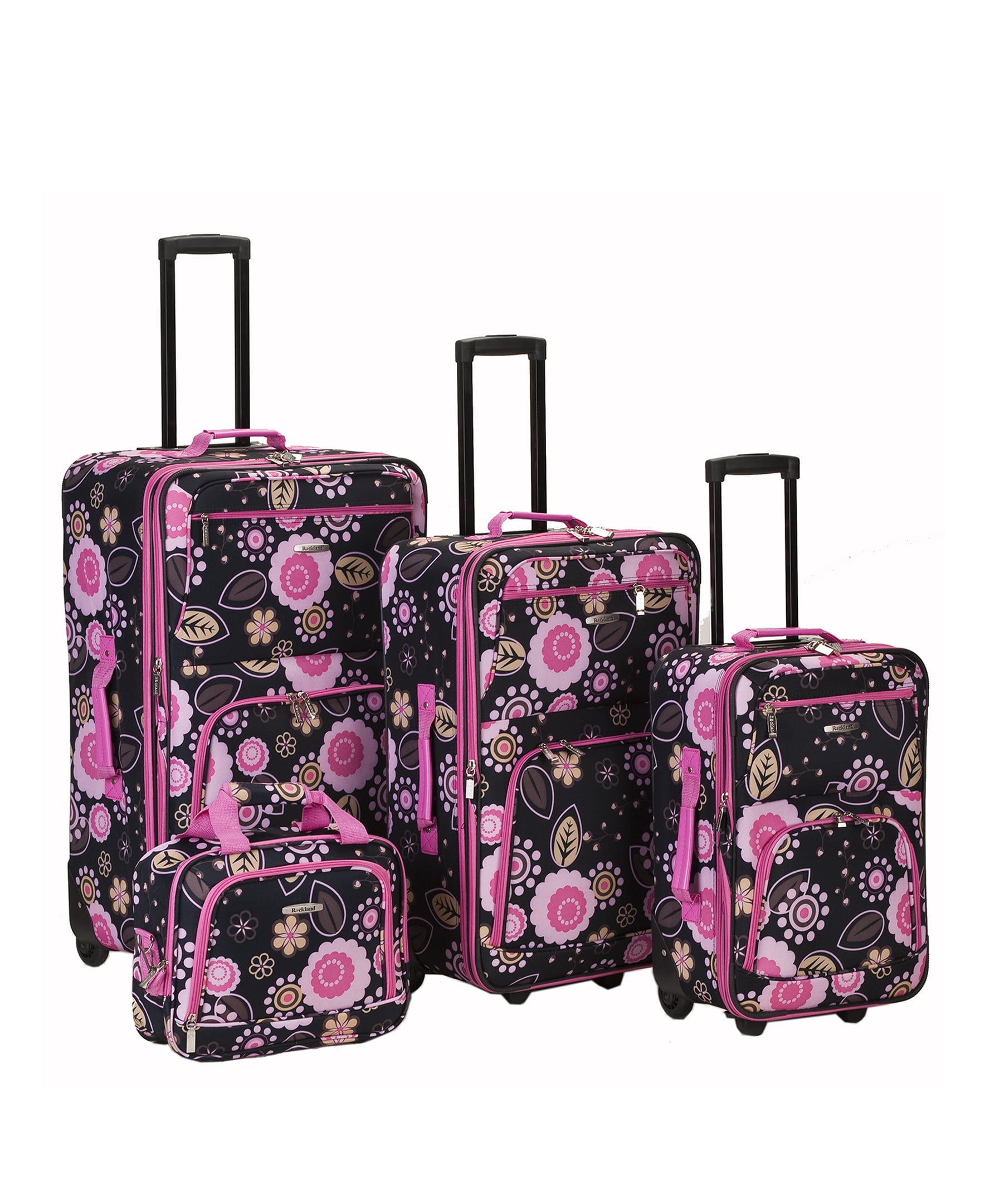 Rockland Luggage Impulse Expandable Luggage 4-Piece Softside Luggage ...