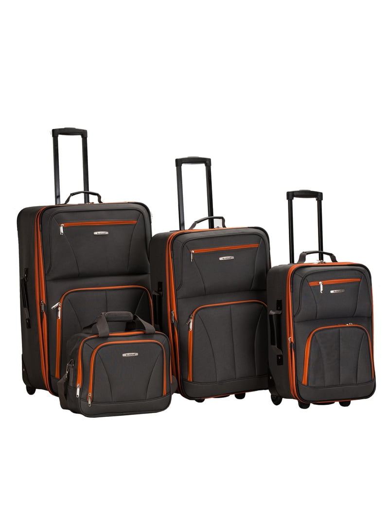 Rockland, Luggage Set, F32, 4 Piece Softside Expandable - Walmart.com