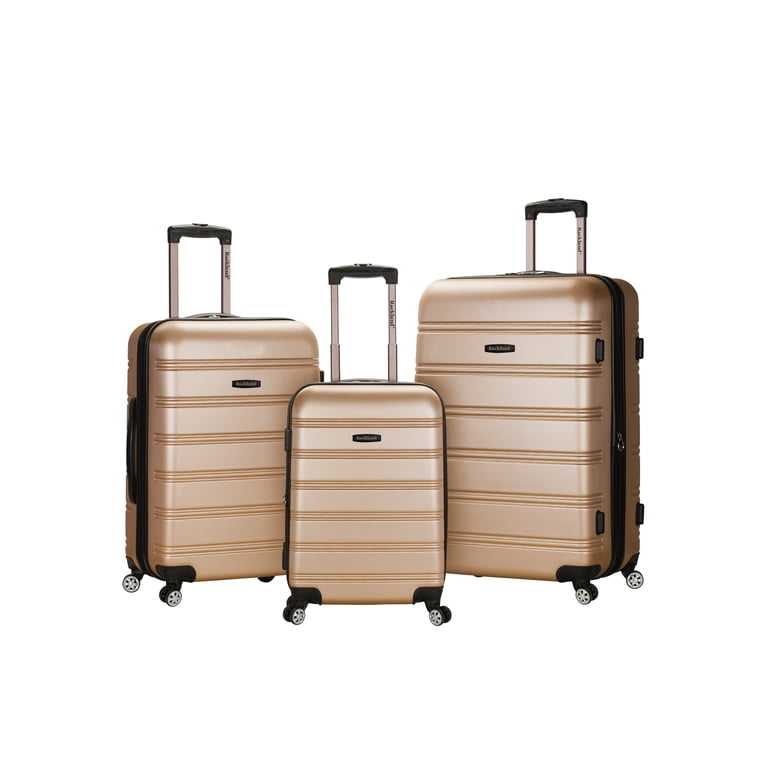 Rockland Luggage Melbourne 3 Piece Hardside Luggage Set, F160