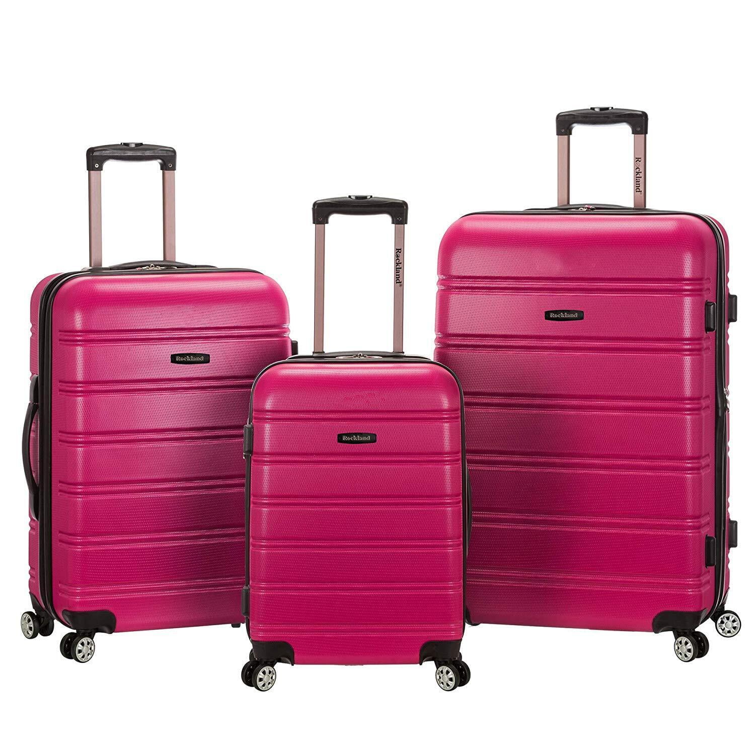 Rockland Luggage Melbourne 3 Piece Hardside Luggage Set F160