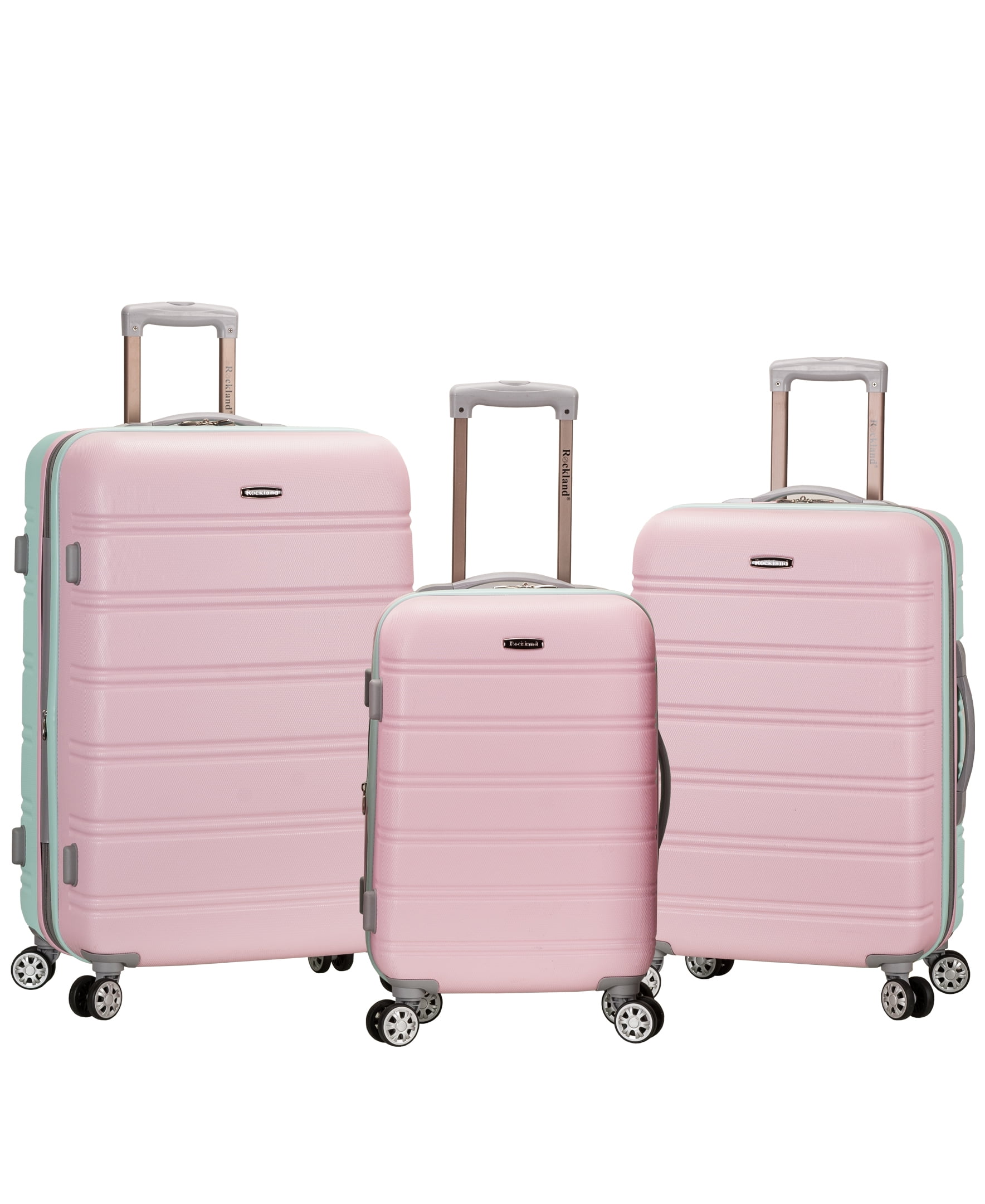 Rockland Luggage Melbourne 3 Piece Hardside Luggage Set - Walmart.com