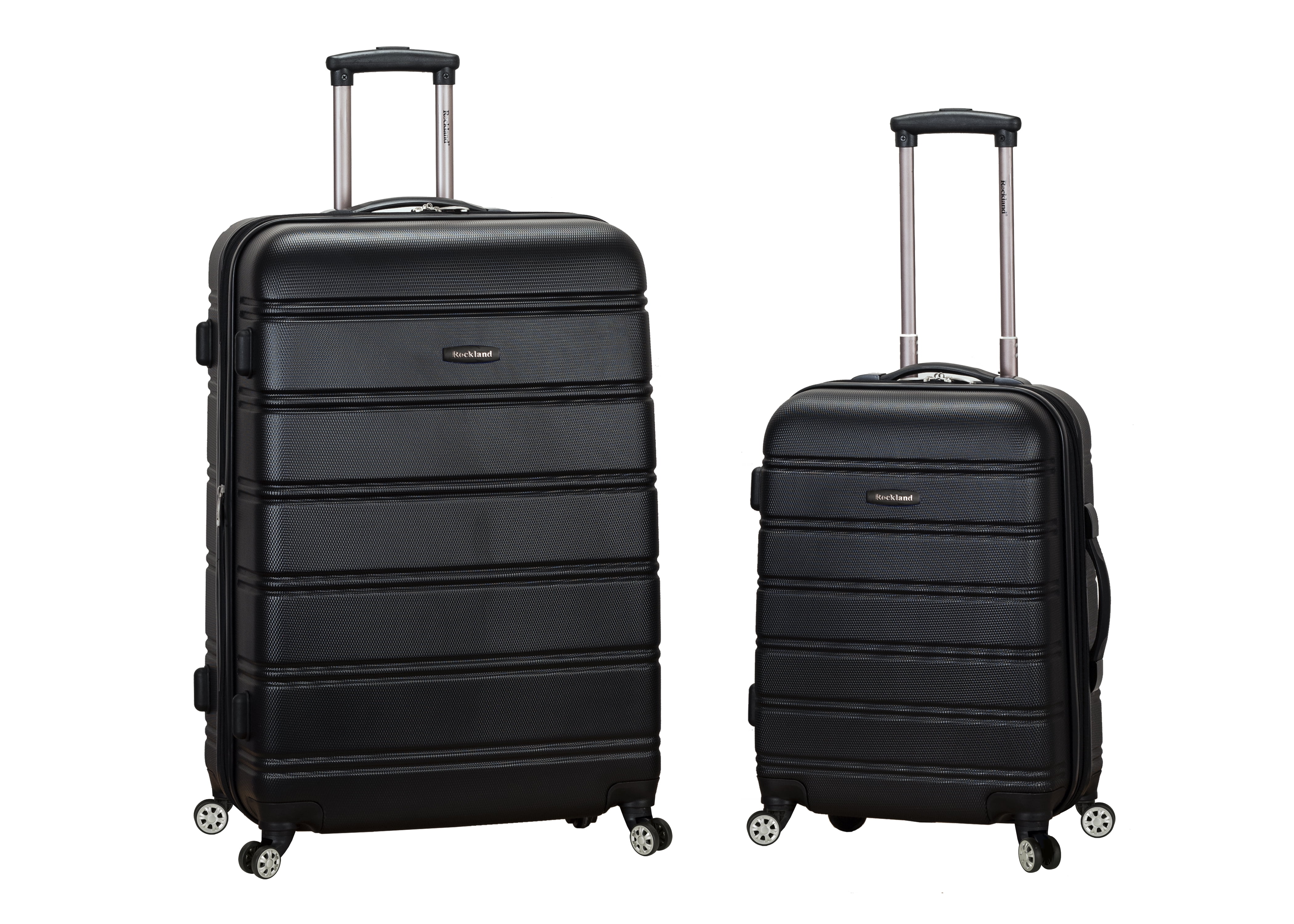 Rockland Melbourne 2-Piece Hard Carry-On and Suitcase Spinner