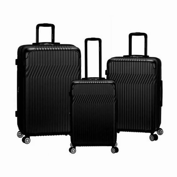 Rockland Luggage Pista 3 Piece Hardside ABS Non-Expandable Luggage Set, F239