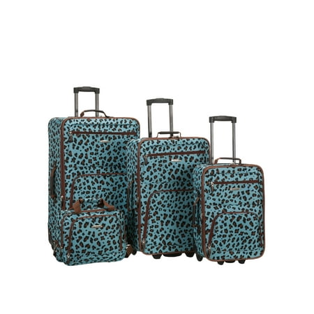 Rockland Luggage Safari 4 PC Soft Sided Expandable Luggage Set F125