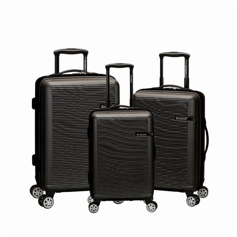 Rockland Luggage Skyline 3 Piece Hardside ABS Non-Expandable