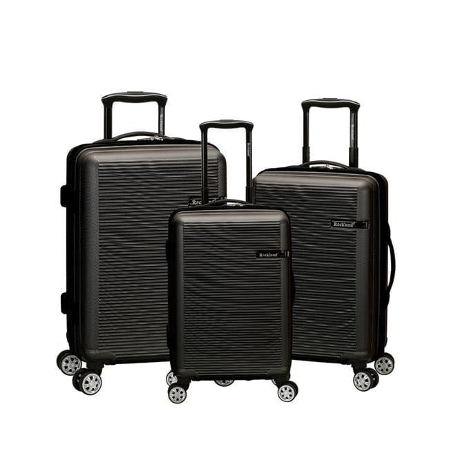 Rockland Luggage Skyline 3 Piece Hardside ABS Non-Expandable