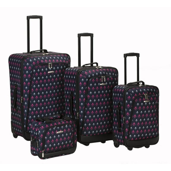 Rockland Luggage Softside 4 Piece Luggage Set, F109
