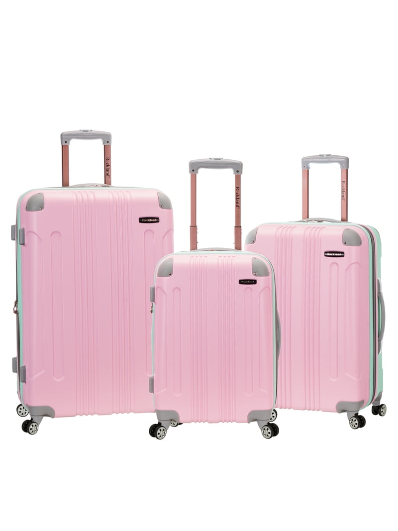 Rockland, Luggage, Sonic 3 Piece Hardside Spinner Set, Green