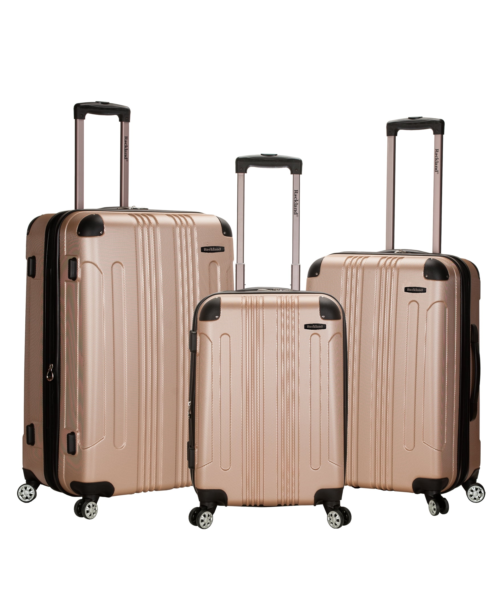 Rockland Luggage Sonic 3 Piece Hardside Spinner Luggage Set