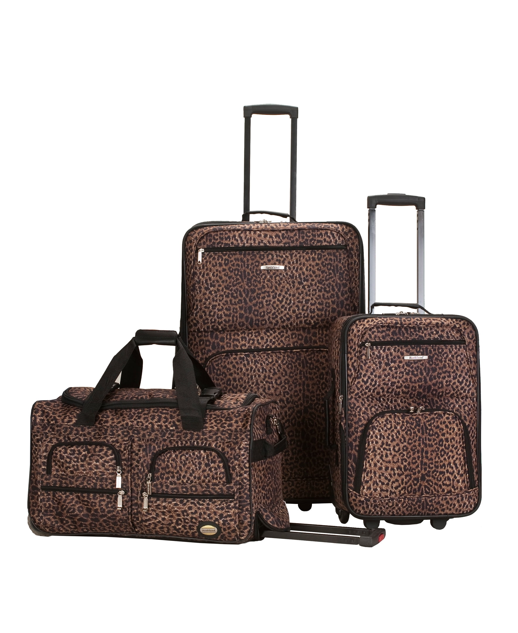 Rockland Luggage Spectra 3 Piece Softside Rolling Luggage Set
