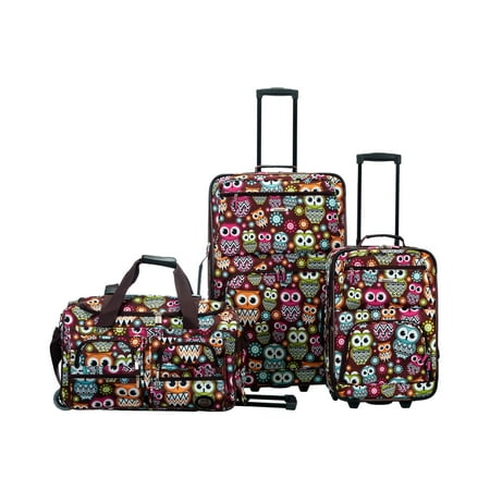 Rockland Luggage Spectra 3 Piece Softside Rolling Luggage Set