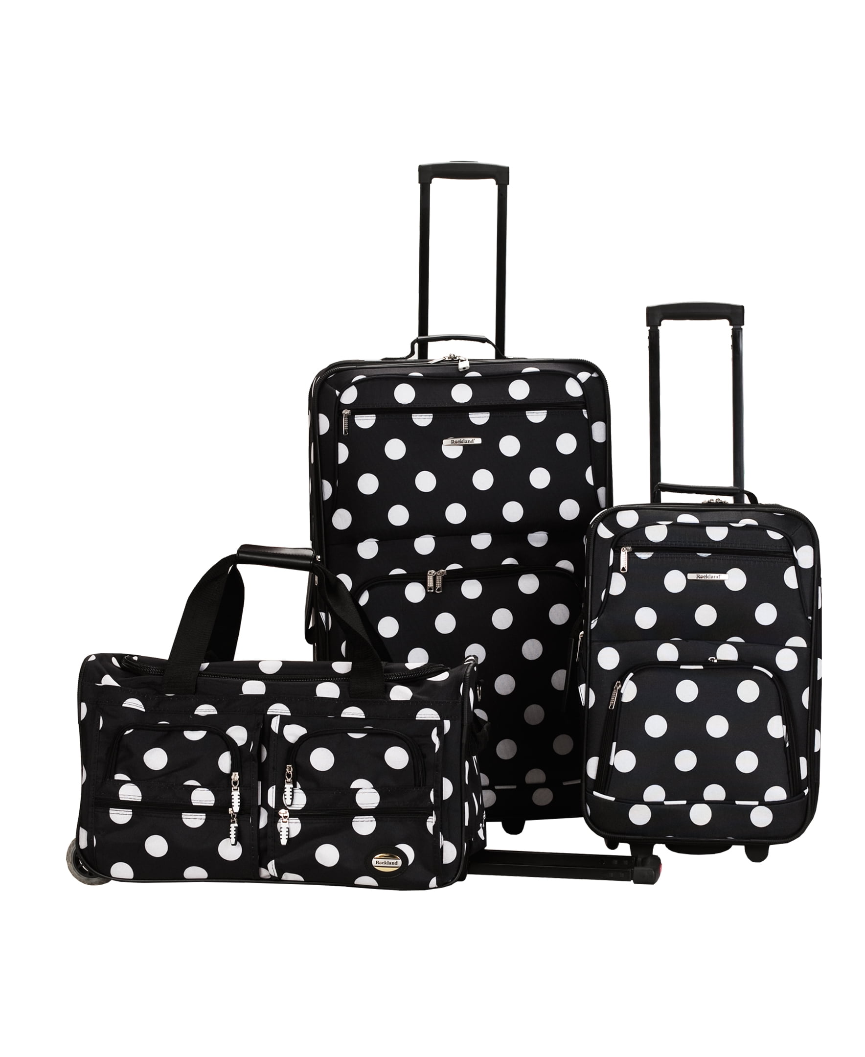 Rockland Luggage Spectra 3 Piece Softside Rolling Luggage Set - Walmart.com