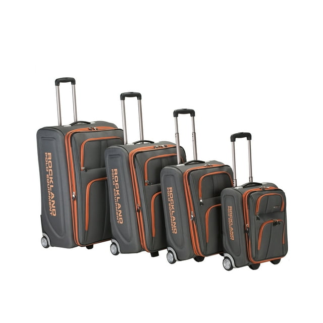 Rockland Luggage Varsity 4-Piece Softside Expandable Luggage Set F120