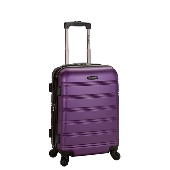 Rockland MELBOURNE 20 in. EXPANDABLE ABS CARRY ON - PURPLE