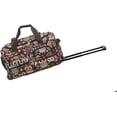 thumbnail image 1 of Rockland Rolling Duffel Bag, Owl, 22-Inch ( Pack of 2 ), 1 of 1