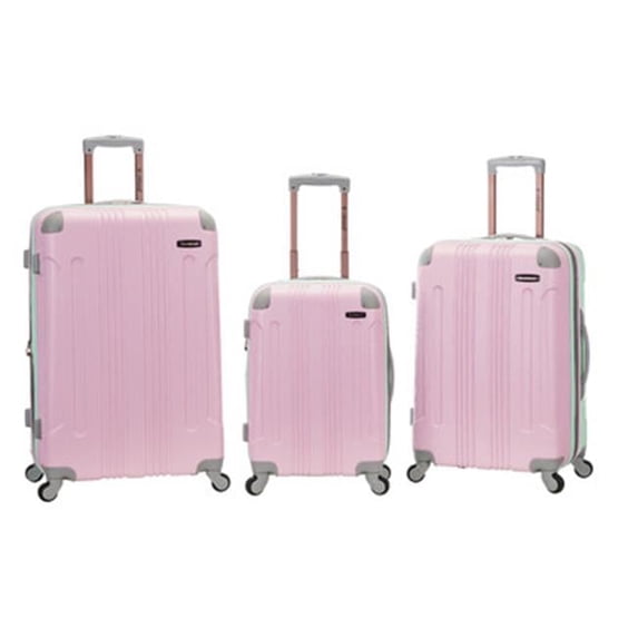 Rockland Sonic Abs Upright Suitcase Set - Mint 3 Piece