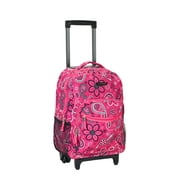 Rockland Unisex Luggage 17" Rolling Backpack R01 Banda
