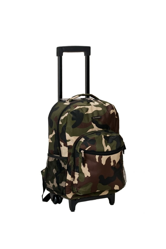 Unisex Luggage 17" Rolling Backpack R01 Camo