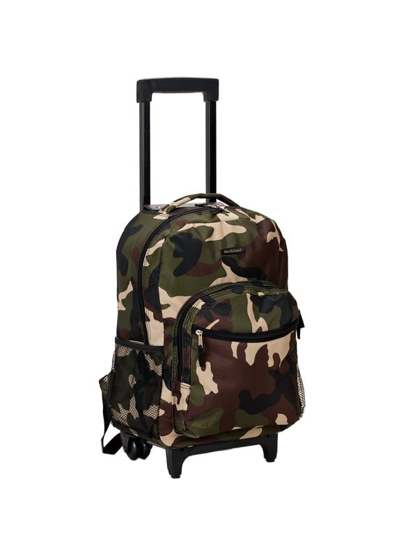 Unisex Luggage 17" Rolling Backpack R01 Camo