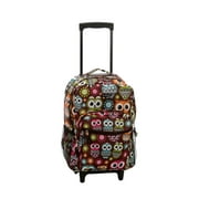 Rockland Unisex Luggage 17" Rolling Backpack R01 Owl
