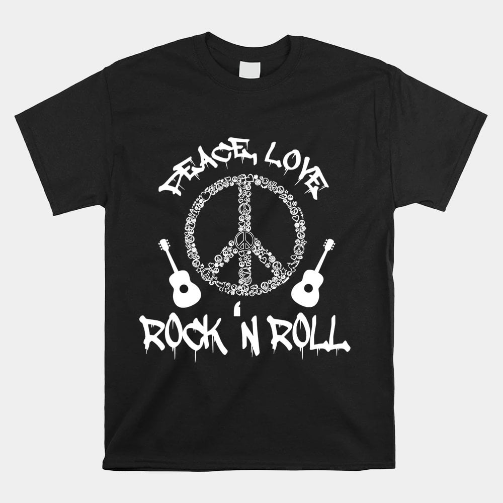 Rockn Roll Shirt Peace Love Rock And Roll Shirt