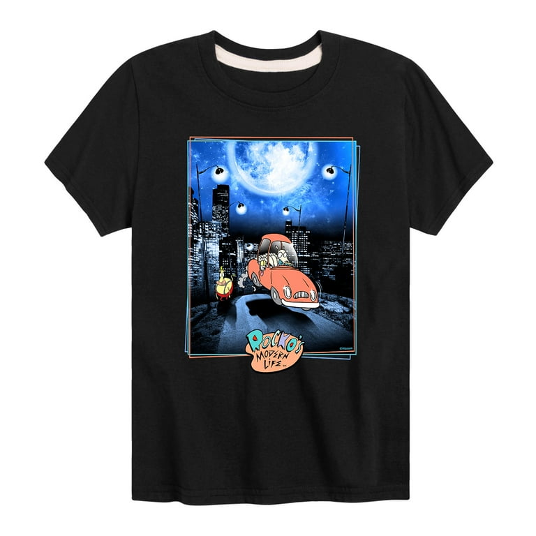 Rocko s Modern Life Rocko Nightscape Toddler And Youth Short Sleeve Graphic T Shirt Walmart