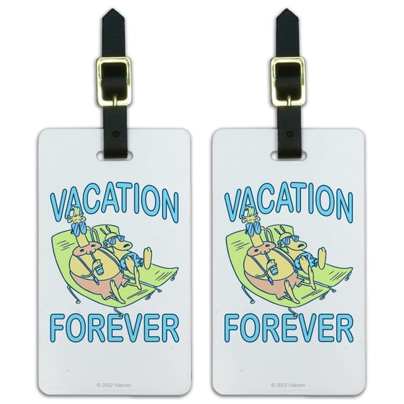 Rocko's Modern Life Vacation Forever Luggage ID Tags Carry-On Cards - Set of 2