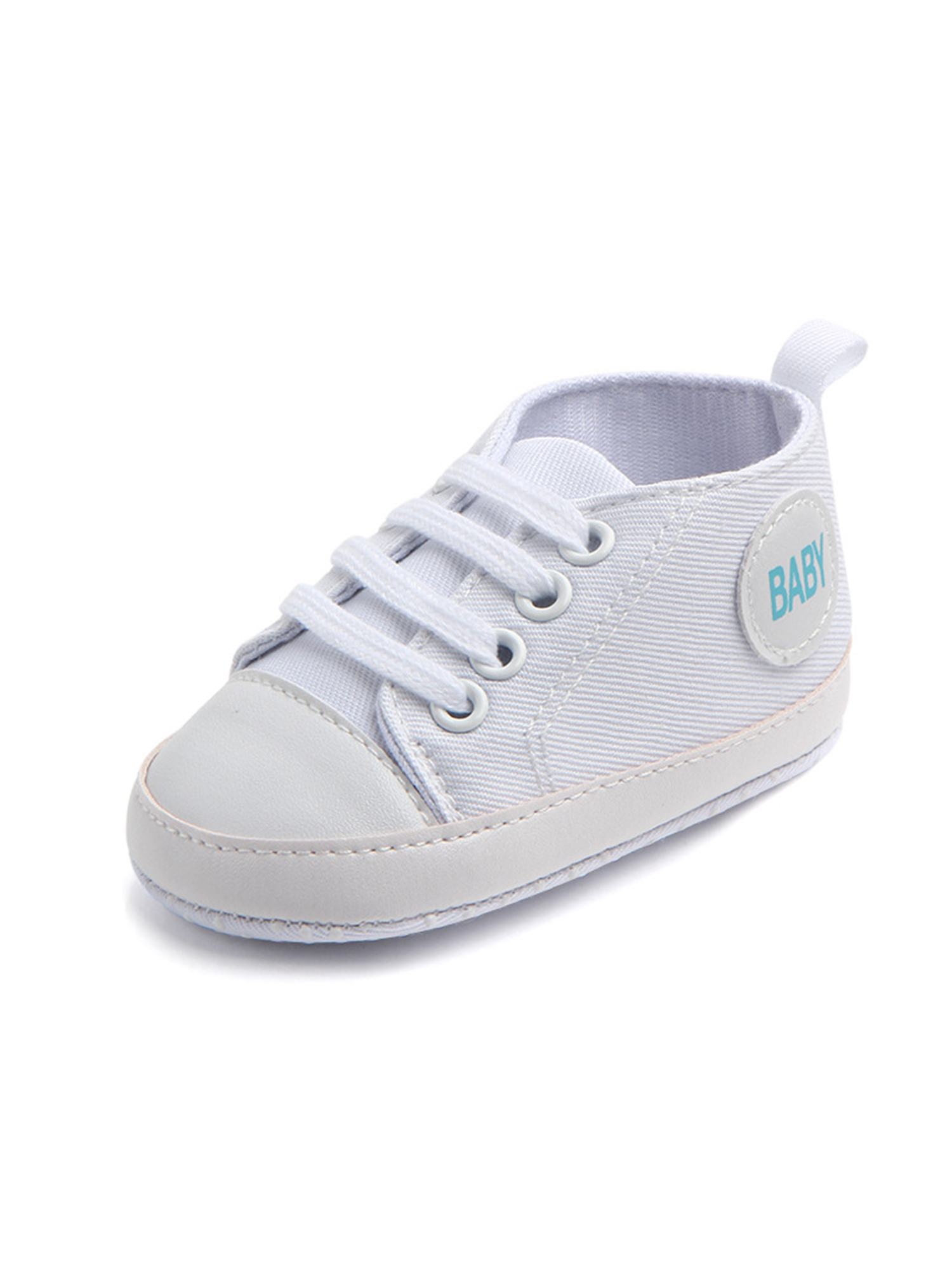 Rockomi Baby Crib Shoes Infant Canvas Shoes Newborn AntiSlip Soft Sole