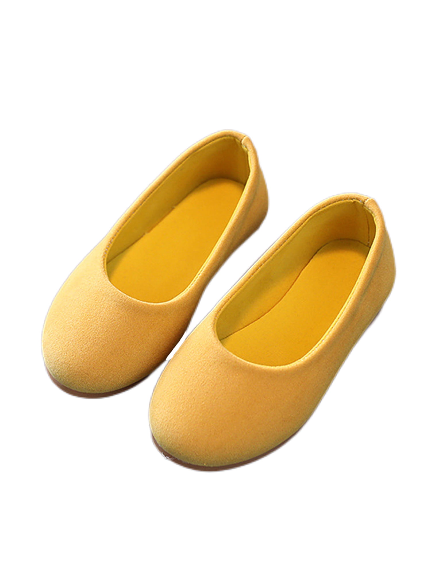 Girls yellow shop flats