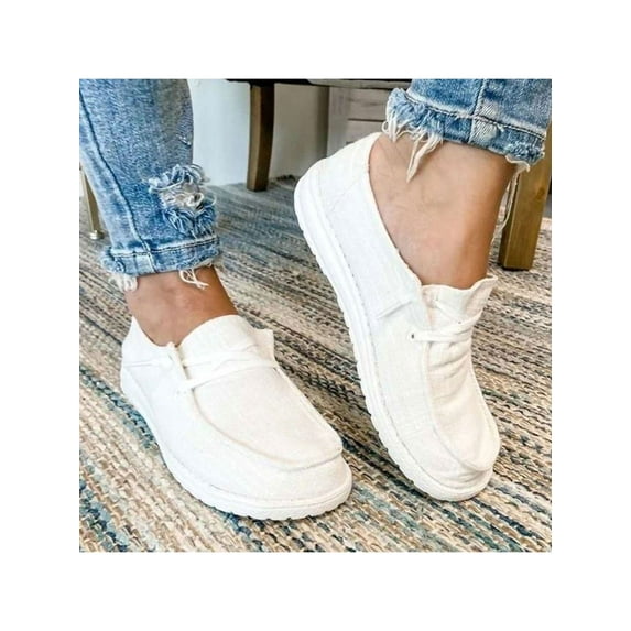 Rockomi Ladies Comfort Casual Shoes Driving Breathable Round Toe Loafers Work Lightweight Flat Beige 9