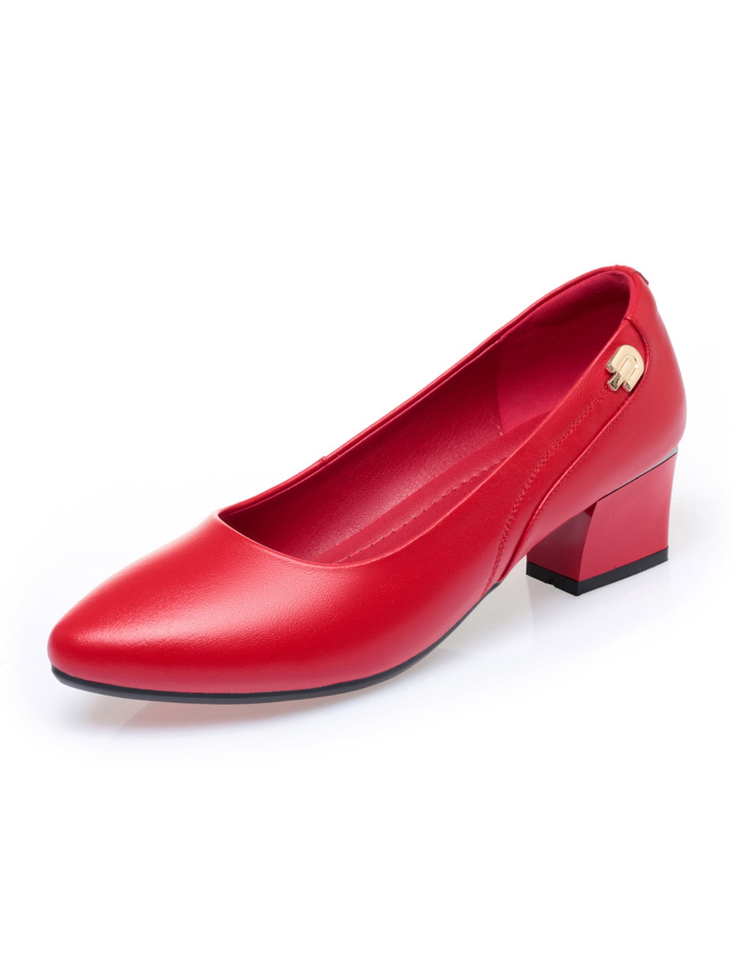 CINAK Low Heel Chunky Heels Dress Shoes for Women- Comfortable Ankle Strap  Pumps Square Toe Ladies Mary Jane ... price in UAE | Amazon UAE | kanbkam
