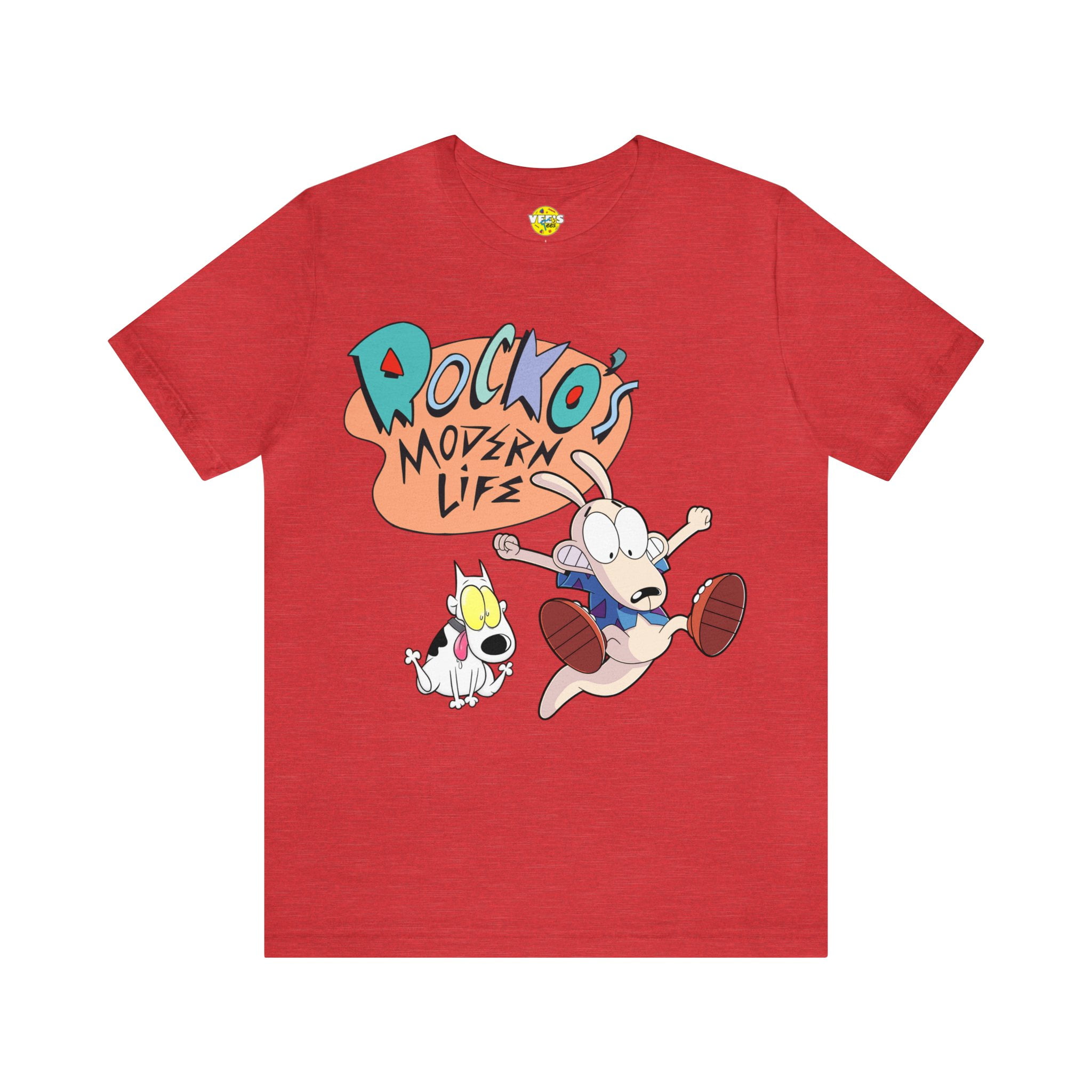 Tee Luv Men's Rocko's Modern Life Cartoon T-Shirt - 90s Cast Vintage Graphic Tee, 100% Cotton, Distressed Print - View #13
