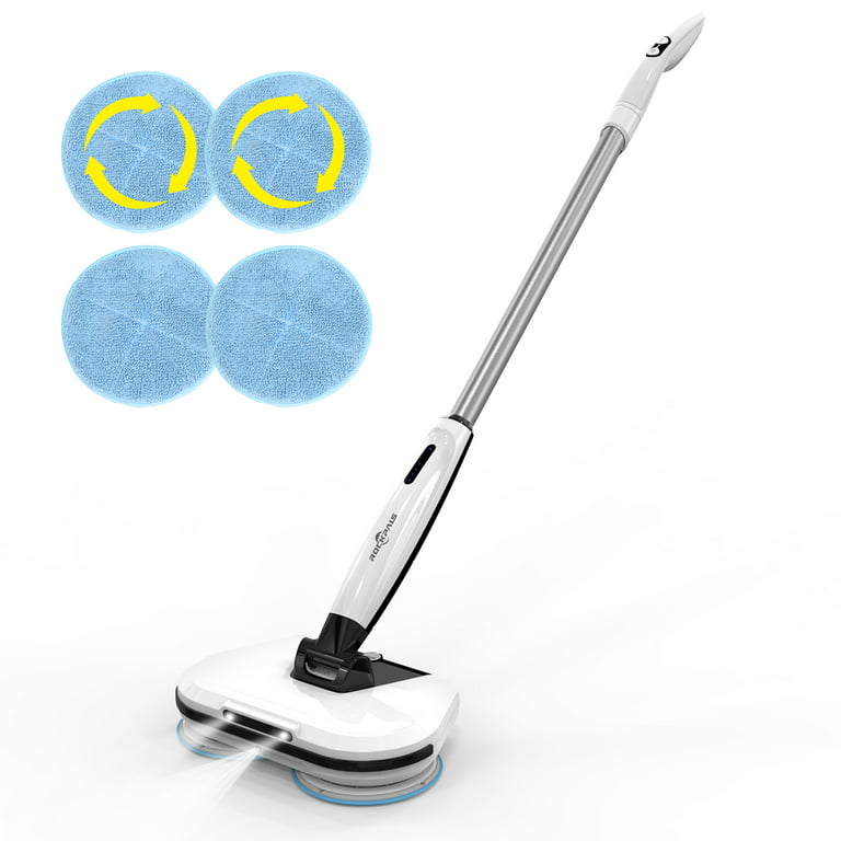 Cordless Electric Mop Electric Spin with LED Headlight Water Spray Floor  Cleaner