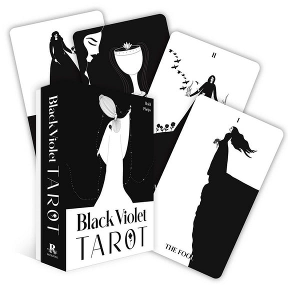 Rockpool Tarot Black Violet Tarot, (Hardcover)