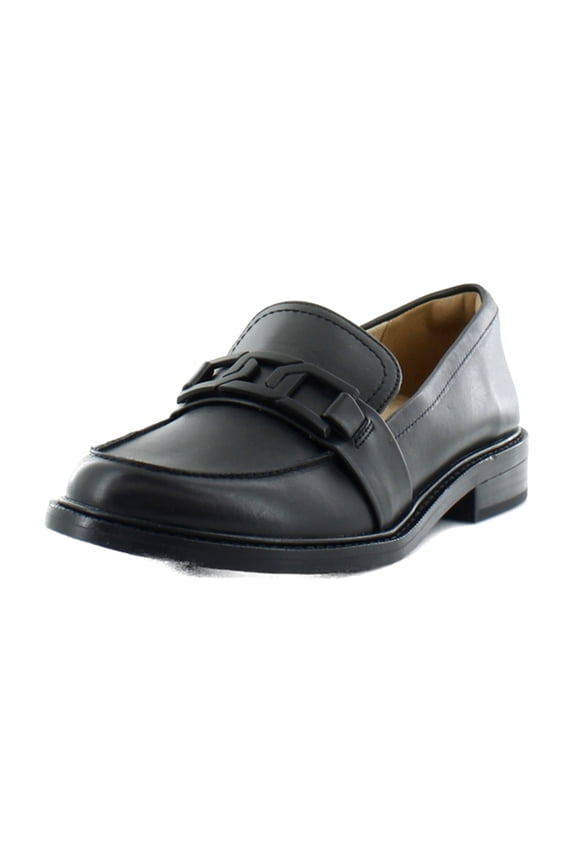 Harleen Loafer Women's Flats Black Leather Size 5.5 M