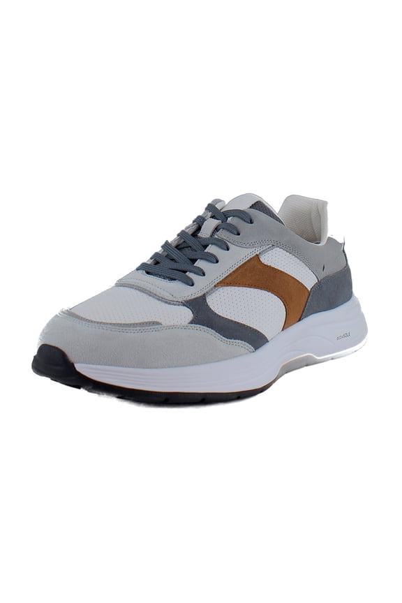 Harrison Men's Athletic White/Grey/Toffee Multi Size 9.5 M