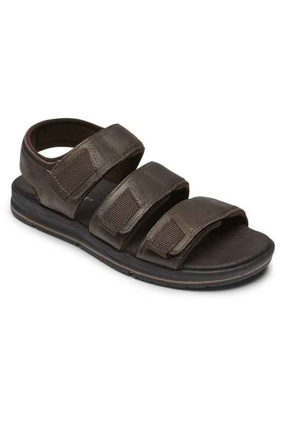 LB M Dress 3 Band Men's Brown Sandals 8.5W