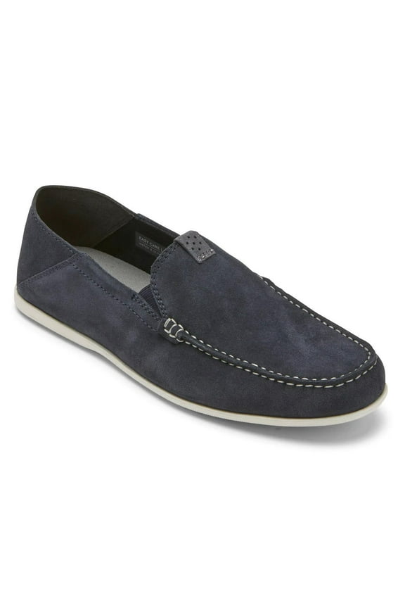Malcom Step Back Grey Suede Loafers 10.5M